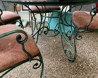 Bottom of patio table