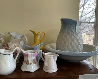 Collection on top of cabinet 