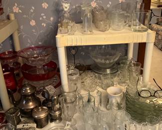 More glass items - priced separately 