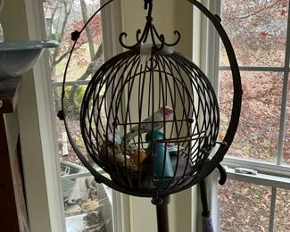 Close up of bird cage 