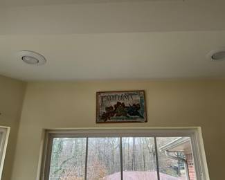 Picture above window in patio room