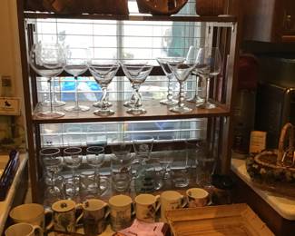 baskets, glassware, etc.