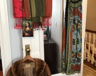 clothing and mink jacket