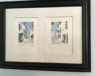 Framed and signed art