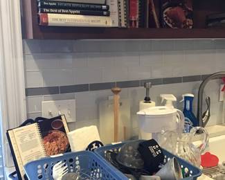 cookbooks and kitchen gadgets