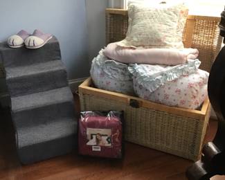linens, steps for your pet, etc.