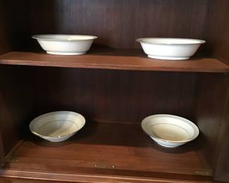 oval and round serving bowls - Noritake "Sorrento"