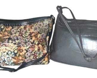 SAS Bag Duo Leather Floral Tapestry