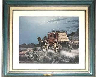 Larry Dyke Stagecoach Western Art LE