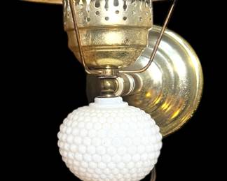 Vintage Electric Wall Sconce Oil Lamp