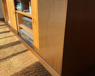 Mid-Century Teak Stereo Console/Credenza