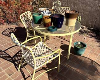 Outdoor table and four chairs