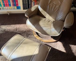 Stressless chair and footstool