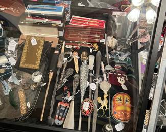 Letter openers , jewelry and misc