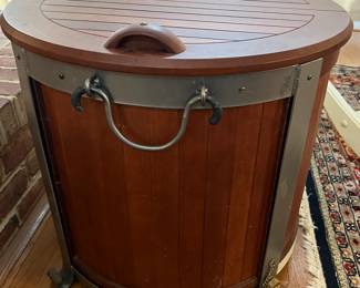 Round Side Table That is Actually a Cooler!!