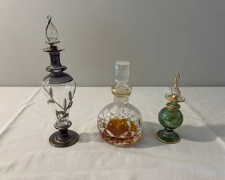 Perfume Bottles - Middle is Waterford