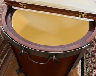 Round Side Table That is Actually a Cooler!!