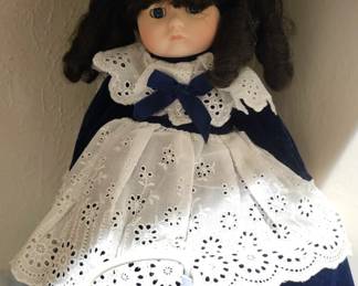 Late 20th century Vintage porcelain doll from Heritage Mint. Taiwan.