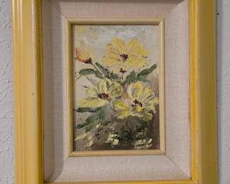 small sunflower painting