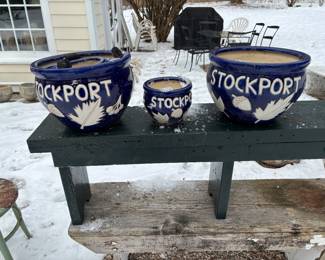 2 sets of Stockport pots