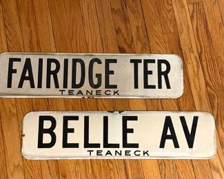 Antique Porcelain Street Signs