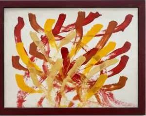 Elephant Wanalee Golden Rapture Original Elephant Art Painting COA Thai Elephant Art Gallery