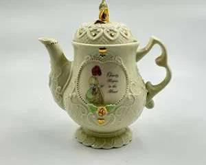 Precious Moments Decorative Teapot "Charity Begins in the Heart" Heart Handle Collectible
