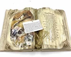 Books of Love Handmade Decorative Poem Book What Mom Took Vintage USA Sentimental Gift Art