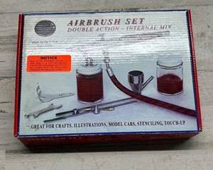 Paasche Double Action Airbrush Set VLS-SET or VL-SET Internal Mix Kit for Hobby, Crafts, Model Cars