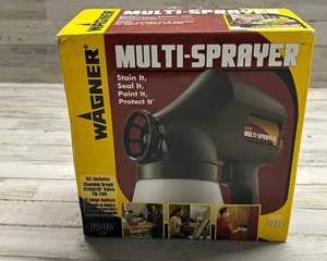 Wagner Multi-Sprayer 222C Electric Paint & Stain Sprayer – Indoor/Outdoor Tool w/ Box