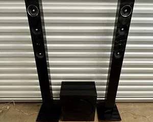 Samsung Tall Tower Speakers w/ Subwoofer – Home Theater Audio Set