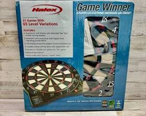 Halex Game Winner Electronic Dartboard 8 Player LCD with Cricket New in Box