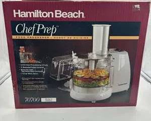 Hamilton Beach ChefPrep 70700 Food Processor 7-Cup w/ Attachments & Box