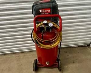 Craftsman Advantage 26-Gallon Air Compressor – 160 PSI, 1.6 HP, With Hose