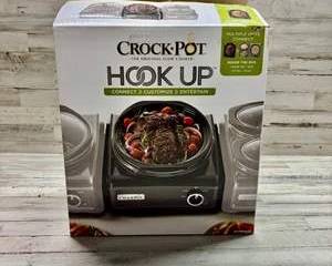 Crock Pot Hook Up 3.5 Qt Oval Slow Cooker Unit Connectable Modular Entertaining System
