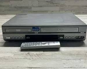 Samsung DVD-V1000 DVD VCR Combo Player Recorder w/ Remote –Power Tested