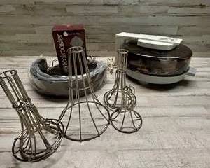 American Harvest Jet-Stream Oven w/ Accessories – Vertical Roaster, Racks, Wire Forms & More Kitchen Lot