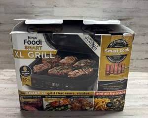 Ninja Foodi Smart XL Grill Indoor Electric 6-in-1 Air Fry Roast Bake Griddle New Open Box