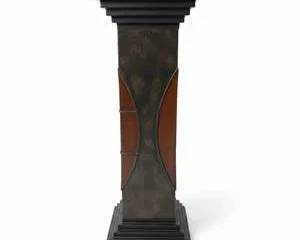 Decorative Metal Pedestal Stand – Rustic Accent Display Column