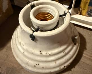 Porcelain light fixture