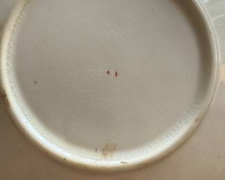 Signed blue flowered dishes