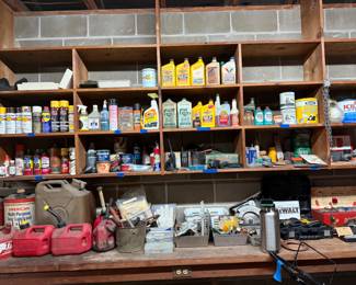 Oils, tools, implements, etc