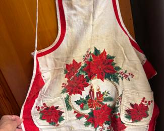 Vintage Christmas apron