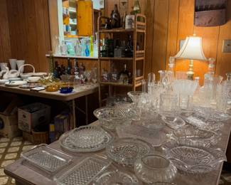 More vintage glass, spoon collector display piece hanging on wall