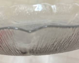 Set of glass coupe bowls