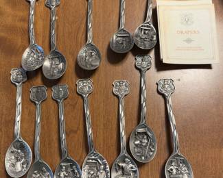 Pewter Guilds of London spoon collection
