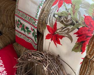 Vintage Christmas linens