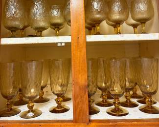 Vintage Amber color glass