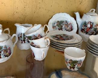 Set of sweet Child’s Christmas dishes