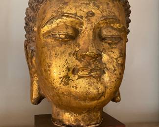 BRONZE BUDDHA HEAD
